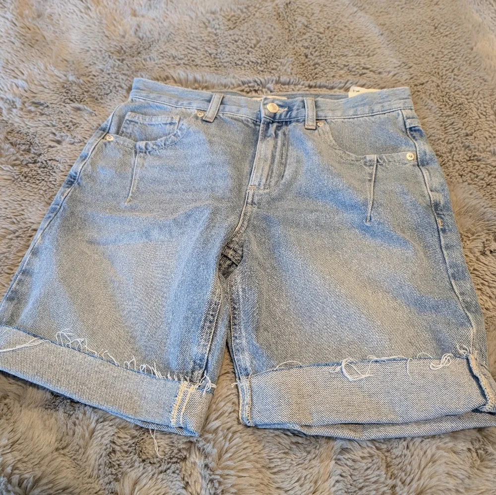 Free People We The Free Ghost Town Long Shorts In Bodie Blue Size 28 Mid rise